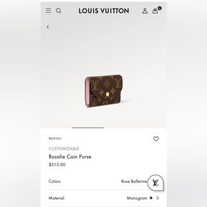 Authentic LV Rosalie Coin Purse